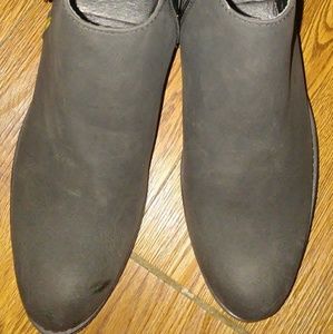New suede Black women's low-cut boots